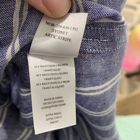 Rails‎ Sydney Artic Stripe Button Up Top Sz XS - Picture 12 of 12